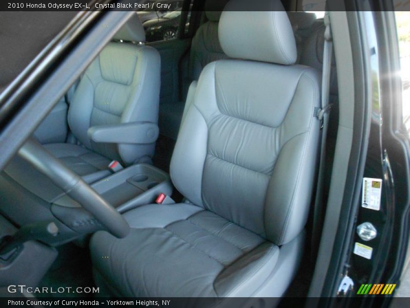 Crystal Black Pearl / Gray 2010 Honda Odyssey EX-L