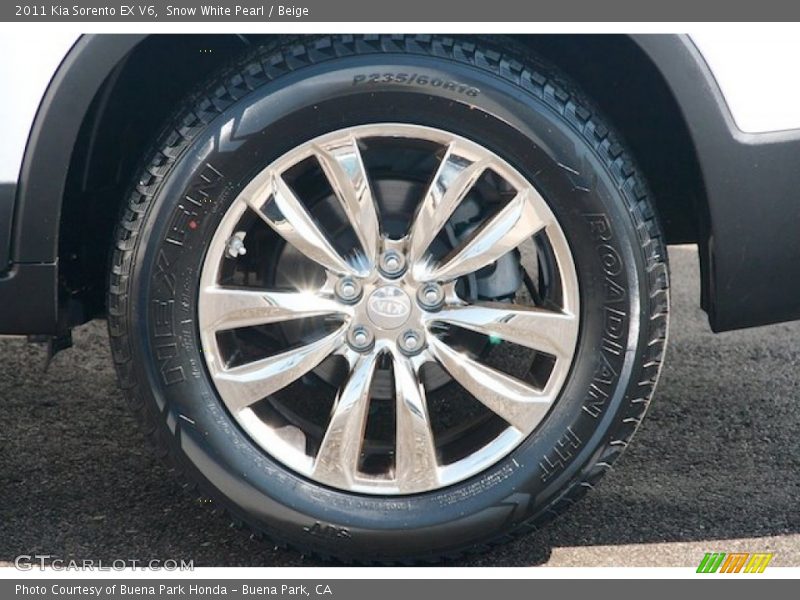 Snow White Pearl / Beige 2011 Kia Sorento EX V6