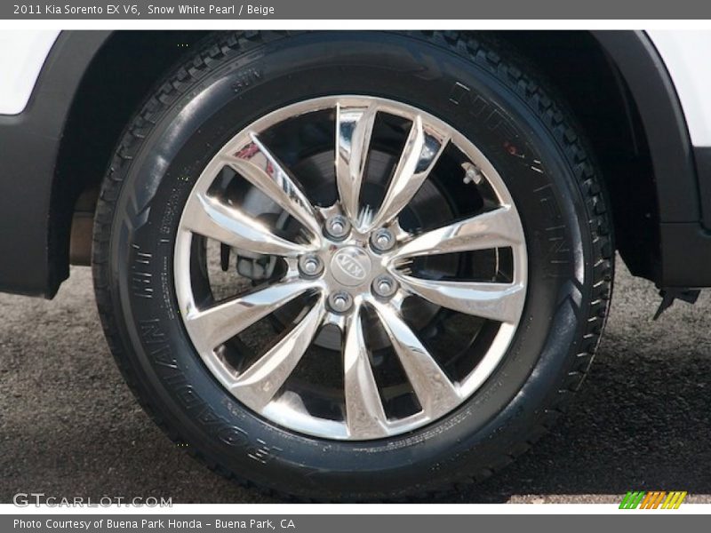Snow White Pearl / Beige 2011 Kia Sorento EX V6