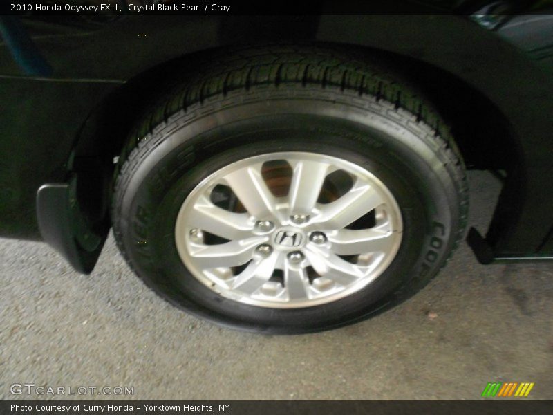 Crystal Black Pearl / Gray 2010 Honda Odyssey EX-L