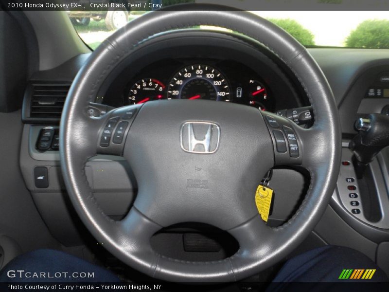 Crystal Black Pearl / Gray 2010 Honda Odyssey EX-L