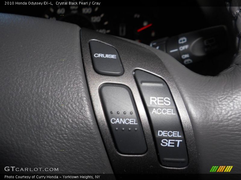 Crystal Black Pearl / Gray 2010 Honda Odyssey EX-L