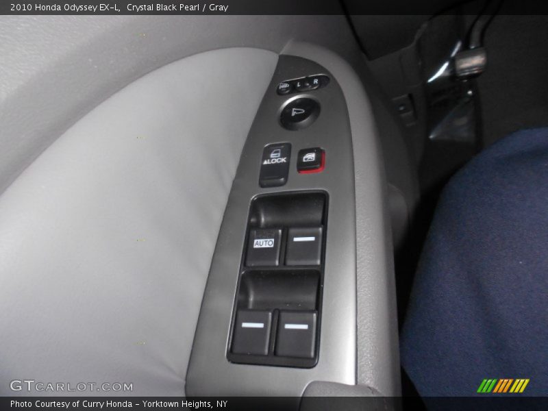 Crystal Black Pearl / Gray 2010 Honda Odyssey EX-L