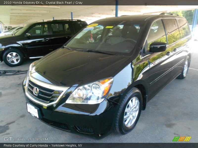 Crystal Black Pearl / Gray 2010 Honda Odyssey EX-L