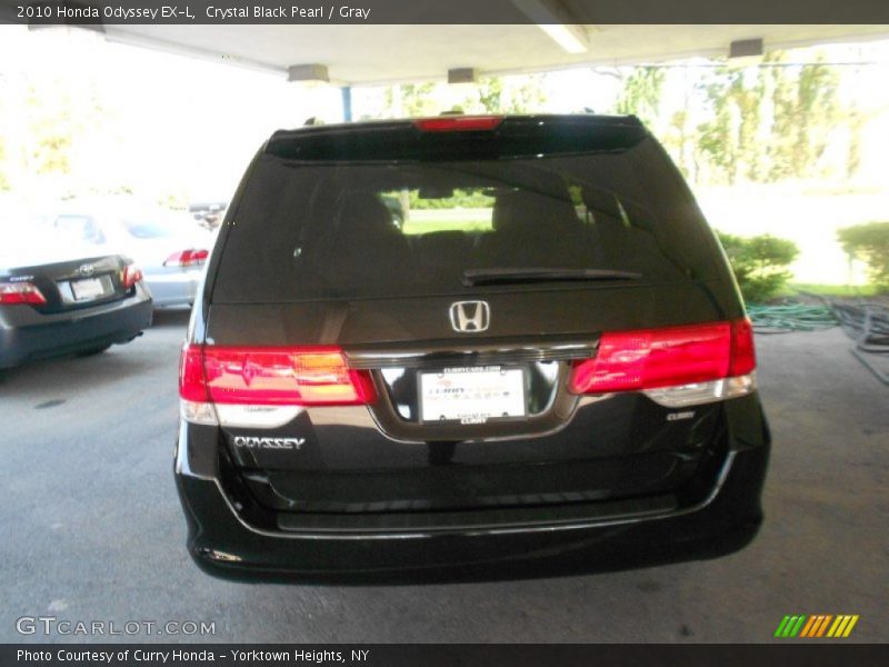 Crystal Black Pearl / Gray 2010 Honda Odyssey EX-L
