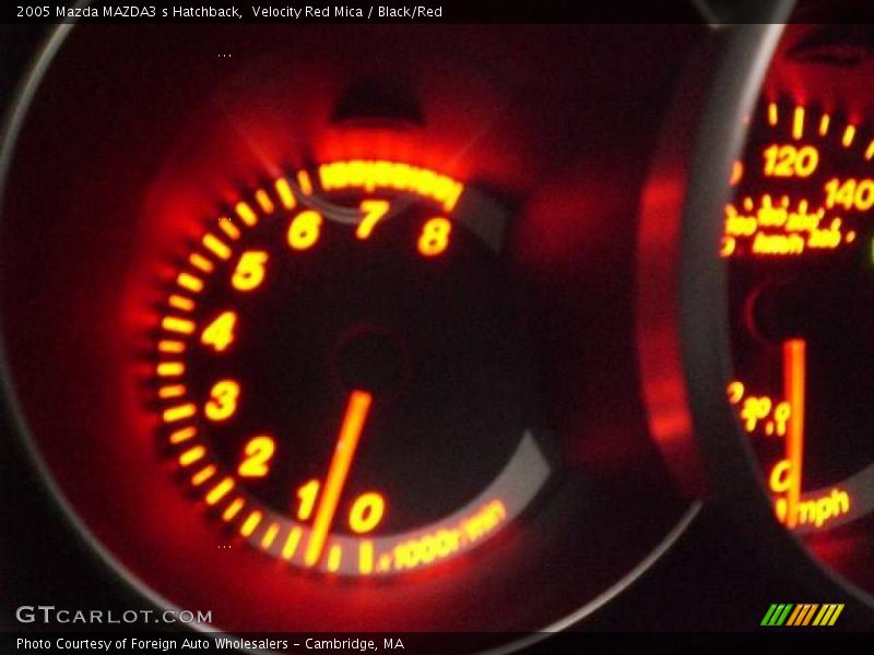 Velocity Red Mica / Black/Red 2005 Mazda MAZDA3 s Hatchback