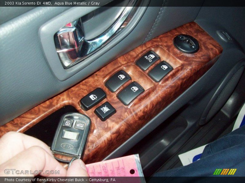 Aqua Blue Metallic / Gray 2003 Kia Sorento EX 4WD