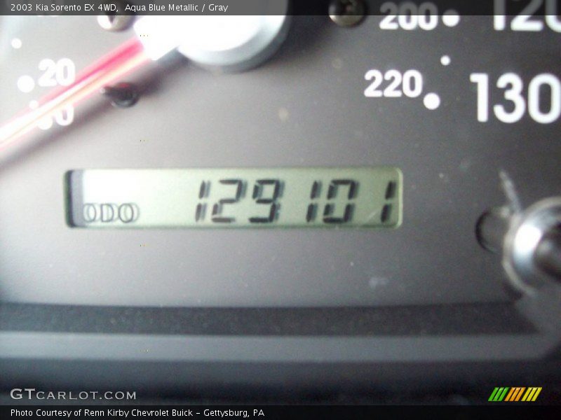 Aqua Blue Metallic / Gray 2003 Kia Sorento EX 4WD