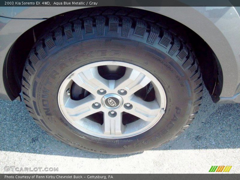 Aqua Blue Metallic / Gray 2003 Kia Sorento EX 4WD