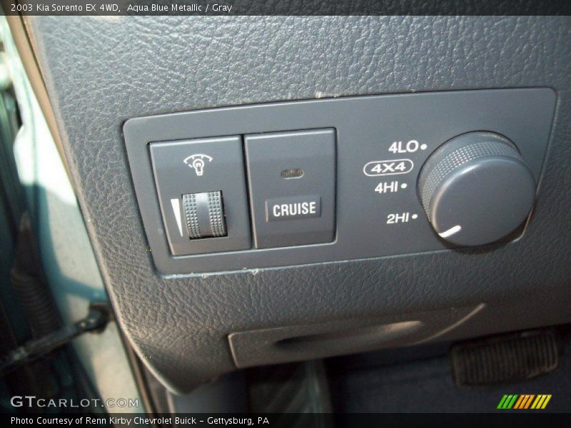 Aqua Blue Metallic / Gray 2003 Kia Sorento EX 4WD