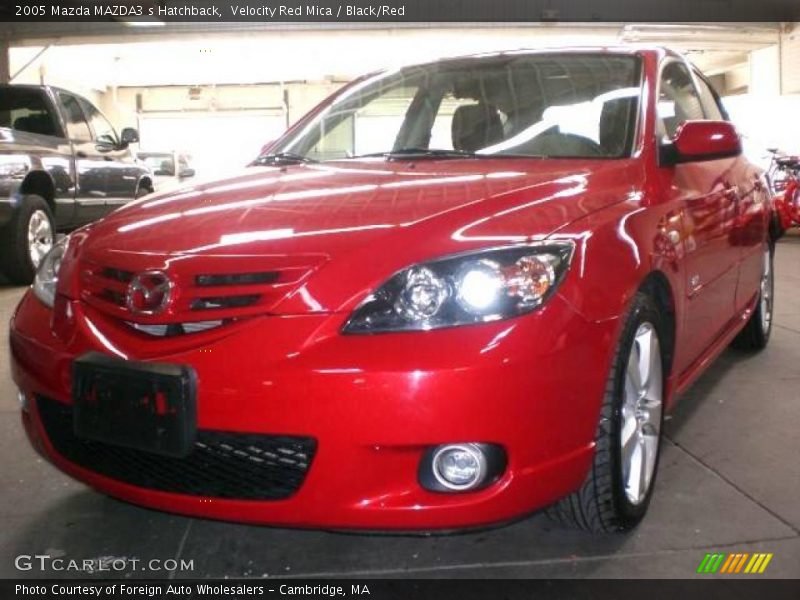 Velocity Red Mica / Black/Red 2005 Mazda MAZDA3 s Hatchback