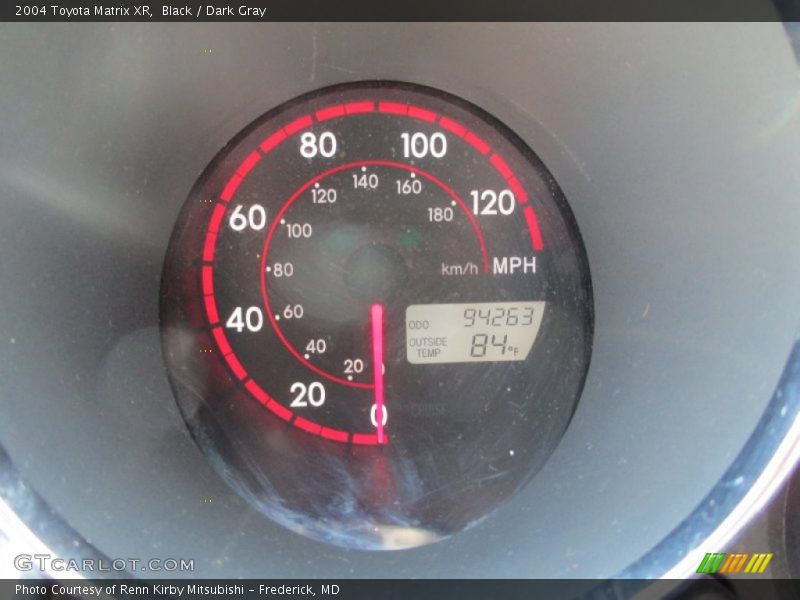 Black / Dark Gray 2004 Toyota Matrix XR
