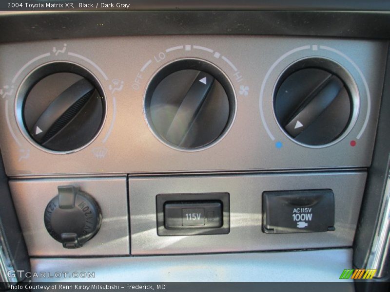 Black / Dark Gray 2004 Toyota Matrix XR