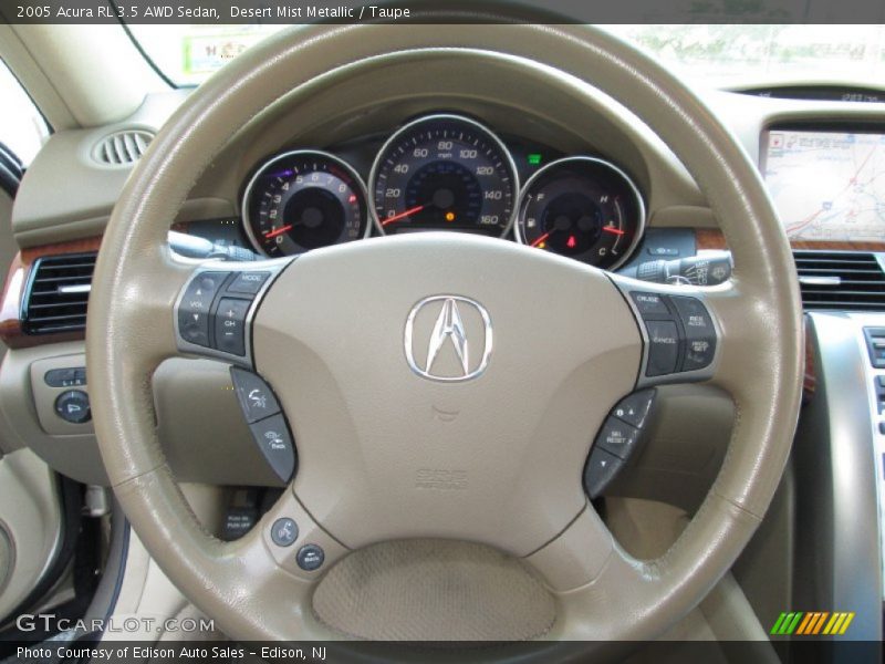 Desert Mist Metallic / Taupe 2005 Acura RL 3.5 AWD Sedan