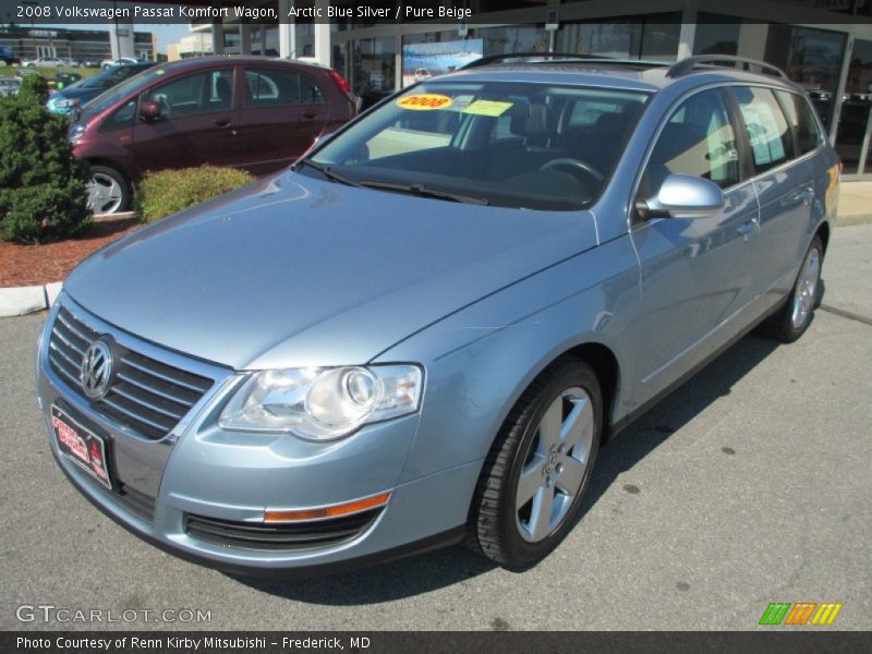 Arctic Blue Silver / Pure Beige 2008 Volkswagen Passat Komfort Wagon