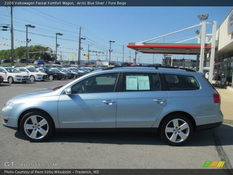 Arctic Blue Silver / Pure Beige 2008 Volkswagen Passat Komfort Wagon