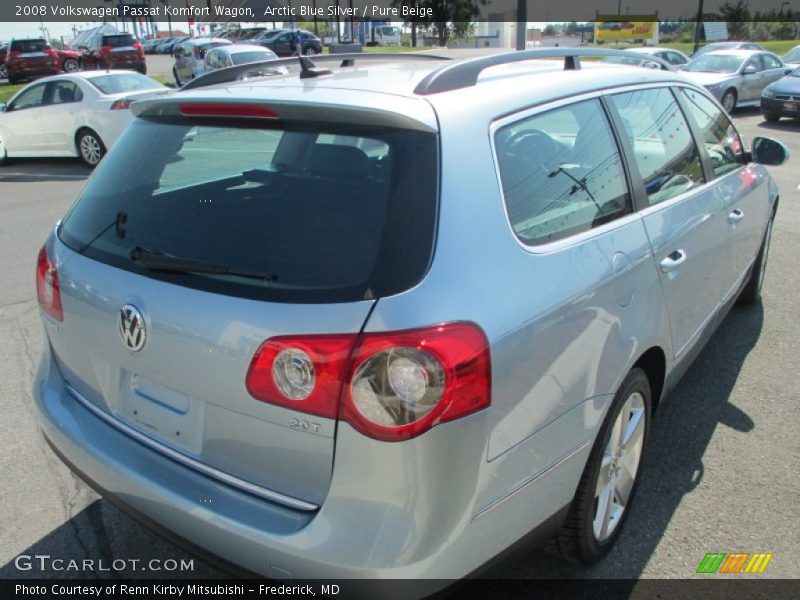 Arctic Blue Silver / Pure Beige 2008 Volkswagen Passat Komfort Wagon