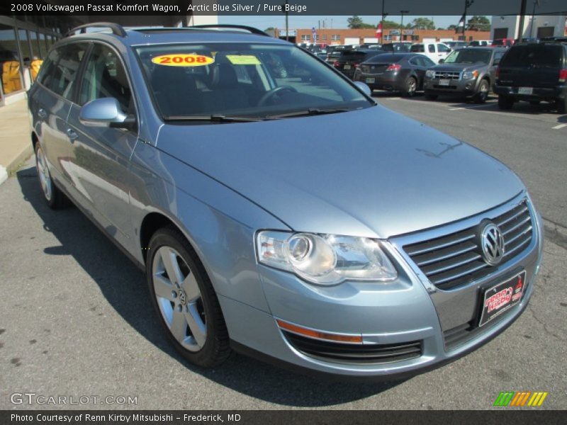 Arctic Blue Silver / Pure Beige 2008 Volkswagen Passat Komfort Wagon
