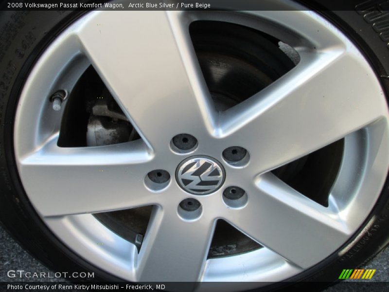 Arctic Blue Silver / Pure Beige 2008 Volkswagen Passat Komfort Wagon