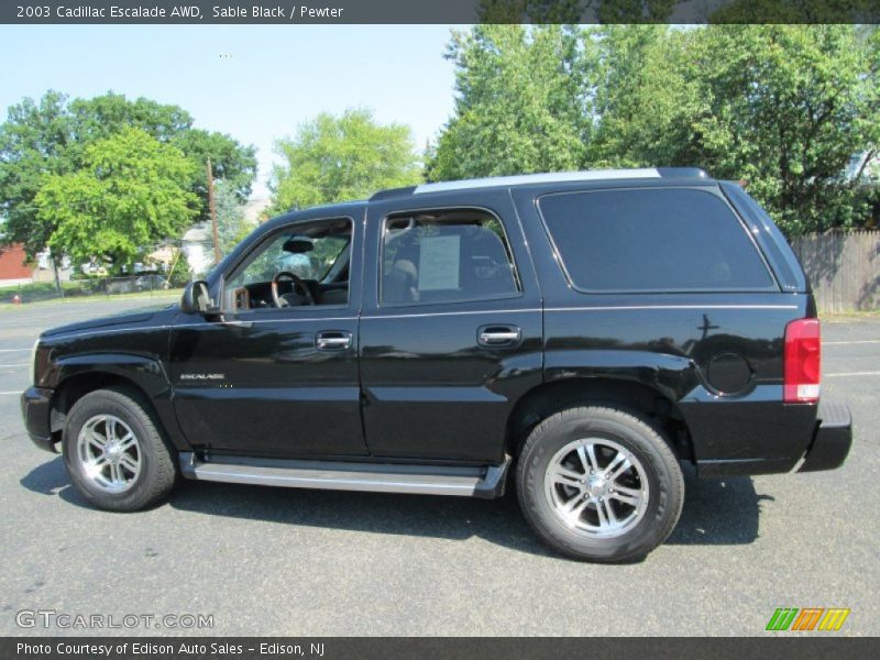 Sable Black / Pewter 2003 Cadillac Escalade AWD