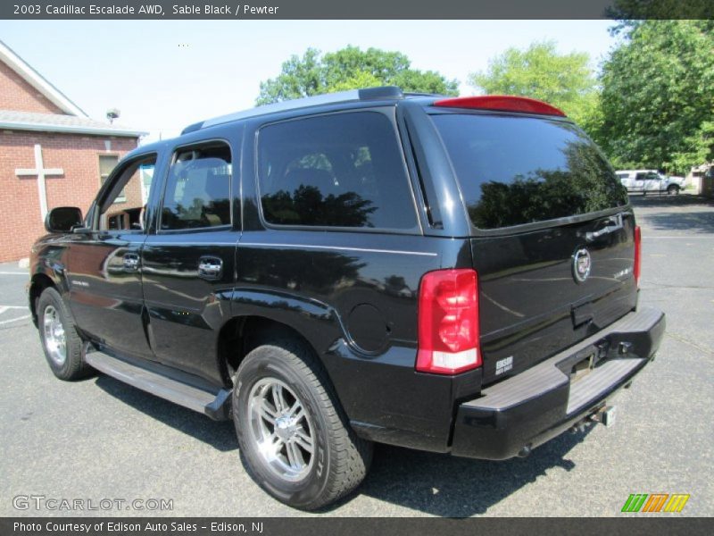 Sable Black / Pewter 2003 Cadillac Escalade AWD