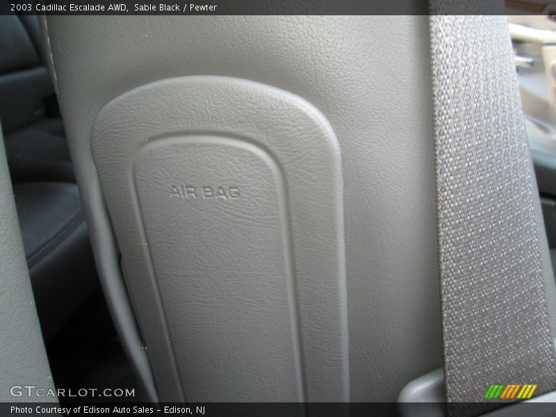 Sable Black / Pewter 2003 Cadillac Escalade AWD