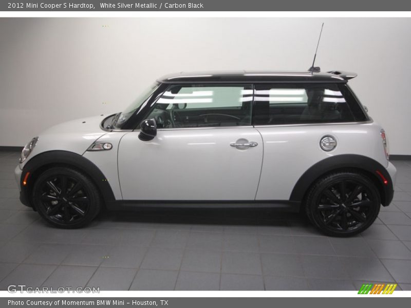 White Silver Metallic / Carbon Black 2012 Mini Cooper S Hardtop