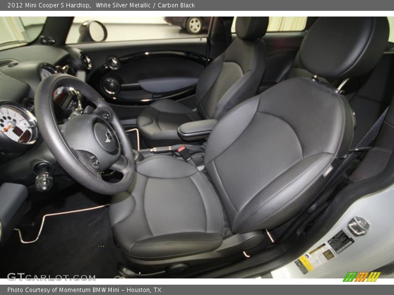 White Silver Metallic / Carbon Black 2012 Mini Cooper S Hardtop