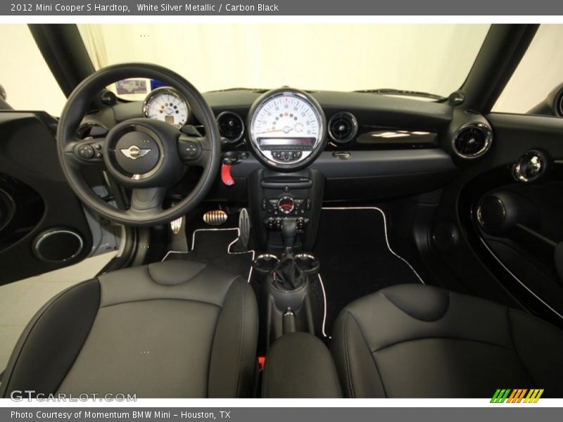 White Silver Metallic / Carbon Black 2012 Mini Cooper S Hardtop