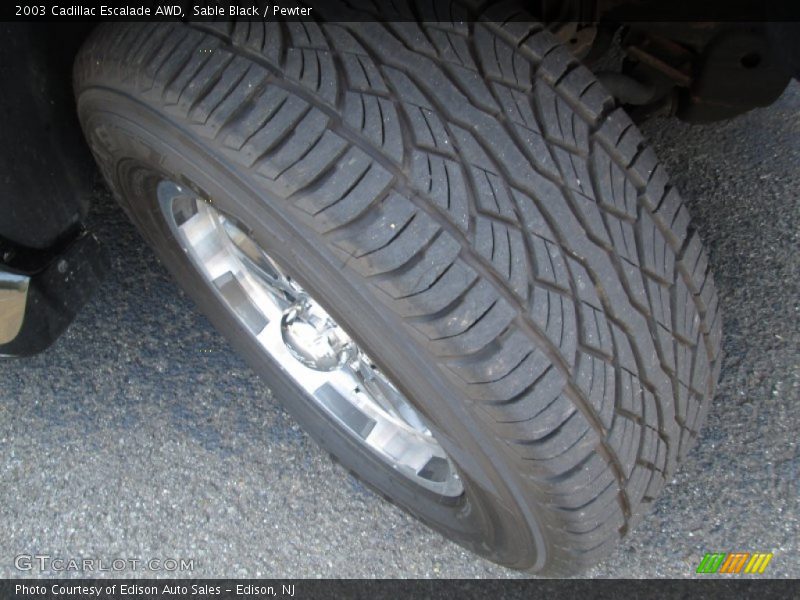Sable Black / Pewter 2003 Cadillac Escalade AWD
