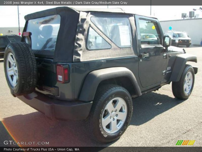 Steel Blue Metallic / Dark Slate Gray/Medium Slate Gray 2008 Jeep Wrangler X 4x4