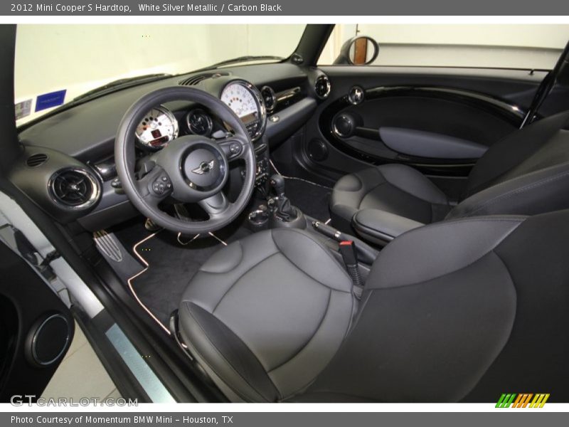 White Silver Metallic / Carbon Black 2012 Mini Cooper S Hardtop