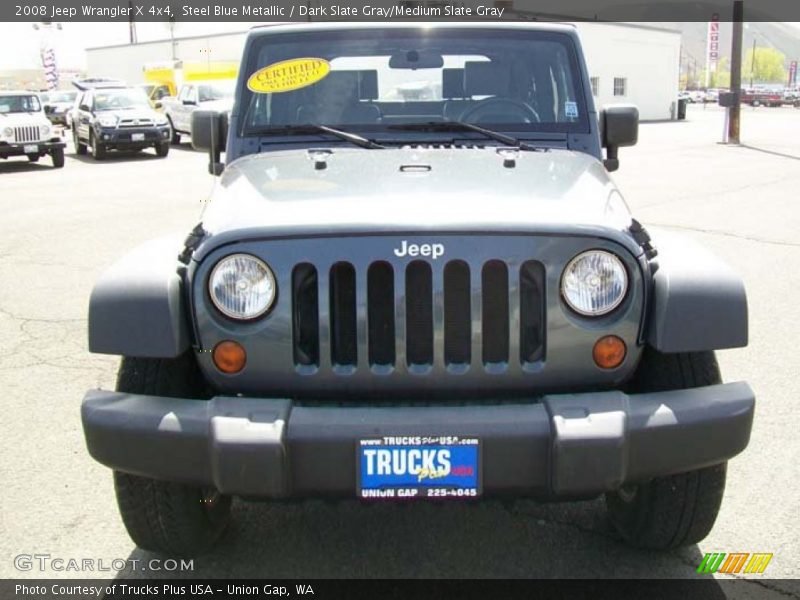 Steel Blue Metallic / Dark Slate Gray/Medium Slate Gray 2008 Jeep Wrangler X 4x4