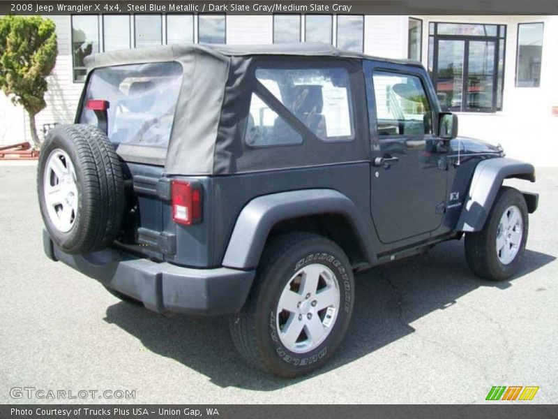 Steel Blue Metallic / Dark Slate Gray/Medium Slate Gray 2008 Jeep Wrangler X 4x4