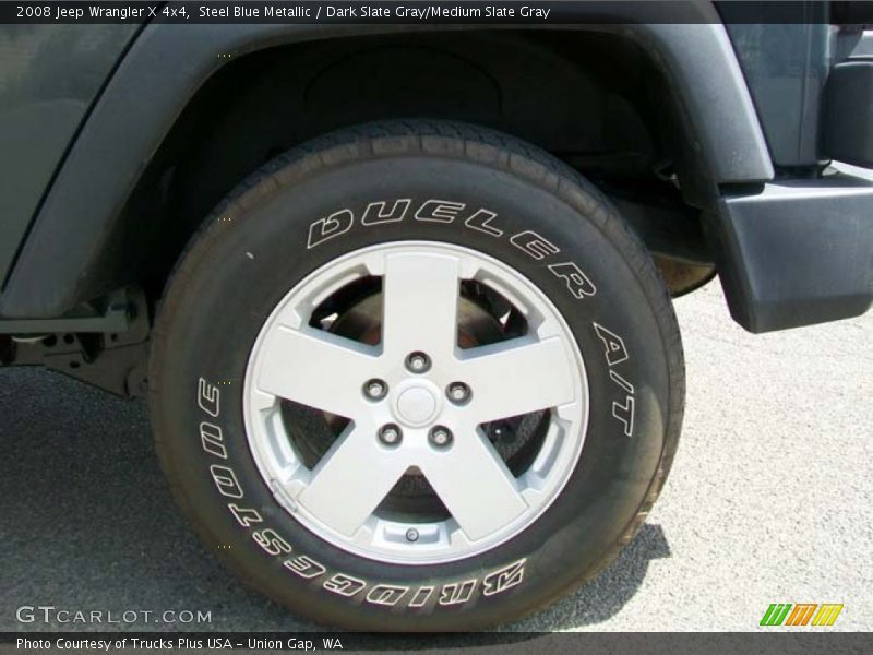 Steel Blue Metallic / Dark Slate Gray/Medium Slate Gray 2008 Jeep Wrangler X 4x4