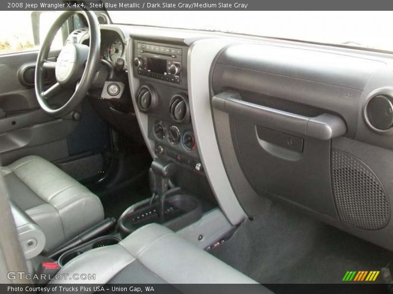 Steel Blue Metallic / Dark Slate Gray/Medium Slate Gray 2008 Jeep Wrangler X 4x4