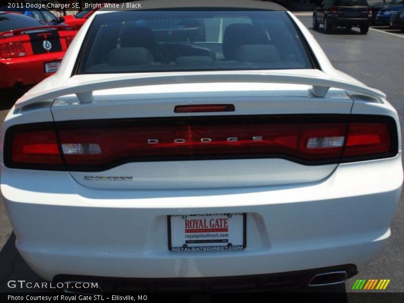 Bright White / Black 2011 Dodge Charger SE