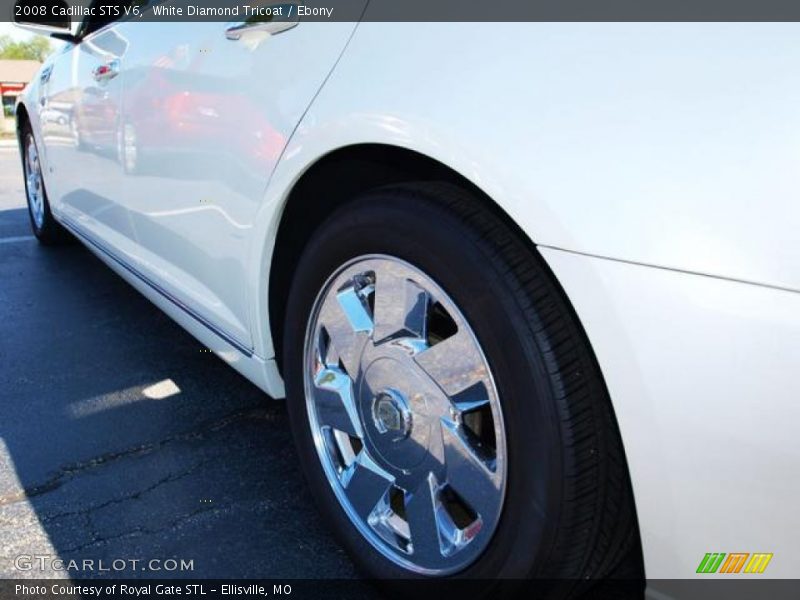 White Diamond Tricoat / Ebony 2008 Cadillac STS V6