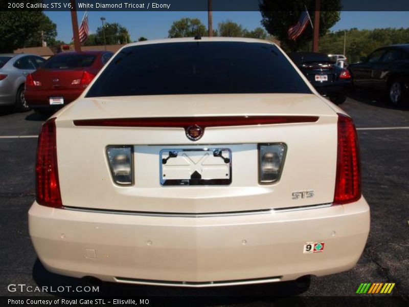 White Diamond Tricoat / Ebony 2008 Cadillac STS V6