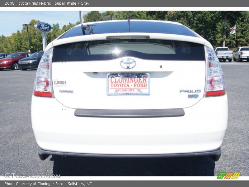 Super White / Gray 2008 Toyota Prius Hybrid