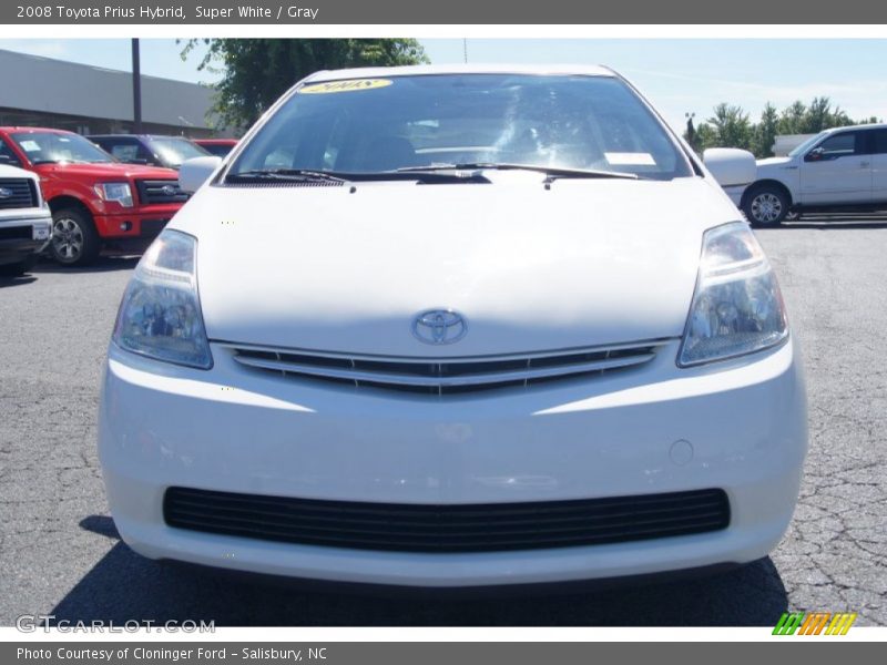 Super White / Gray 2008 Toyota Prius Hybrid