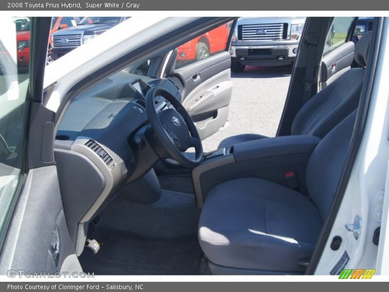 Super White / Gray 2008 Toyota Prius Hybrid