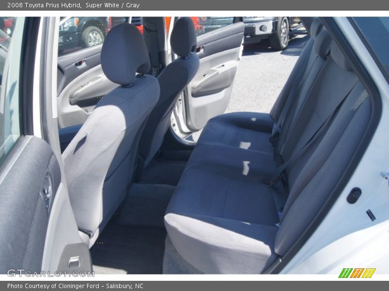 Super White / Gray 2008 Toyota Prius Hybrid