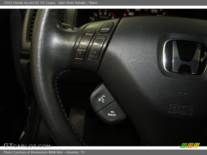 Satin Silver Metallic / Black 2003 Honda Accord EX V6 Coupe