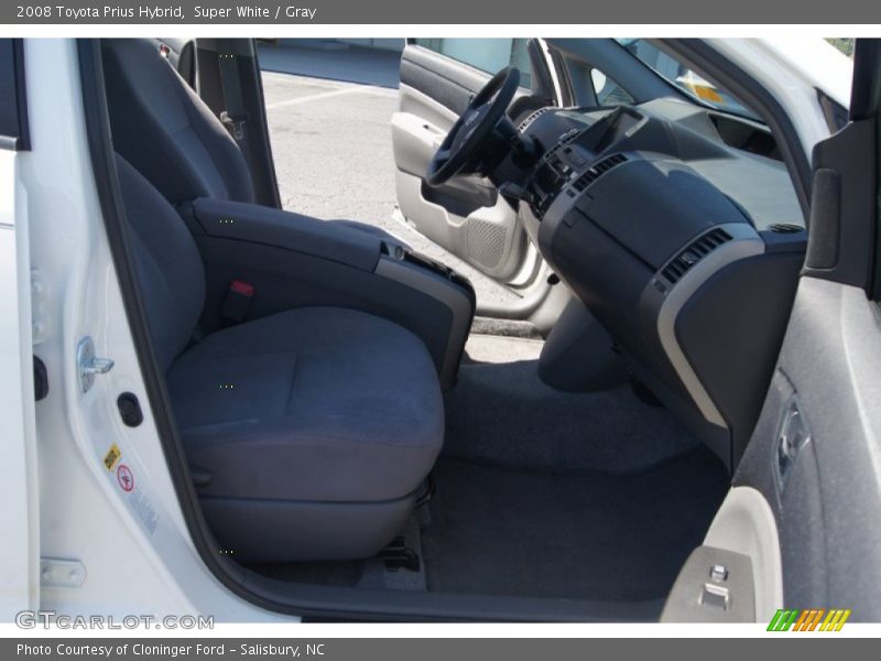 Super White / Gray 2008 Toyota Prius Hybrid
