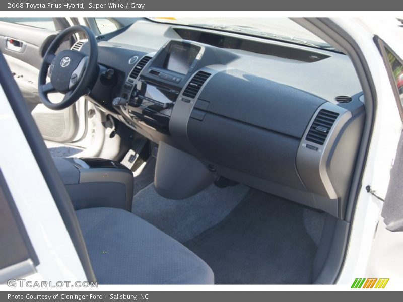 Super White / Gray 2008 Toyota Prius Hybrid
