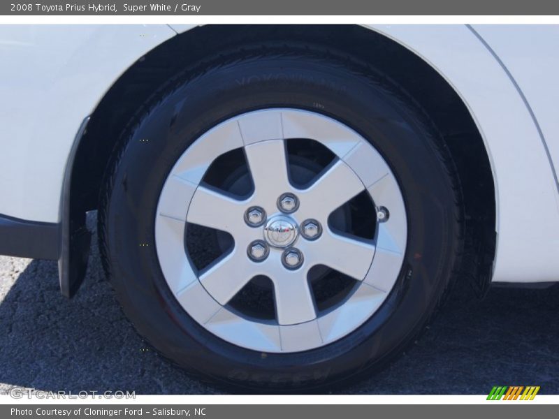 Super White / Gray 2008 Toyota Prius Hybrid