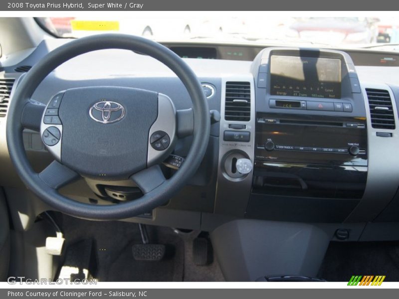 Super White / Gray 2008 Toyota Prius Hybrid