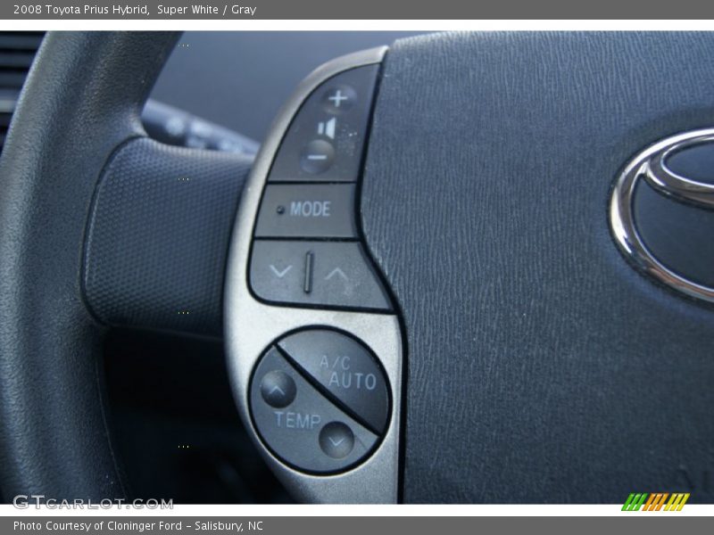 Super White / Gray 2008 Toyota Prius Hybrid