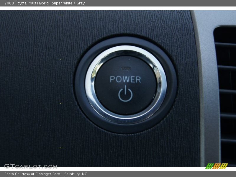 Super White / Gray 2008 Toyota Prius Hybrid